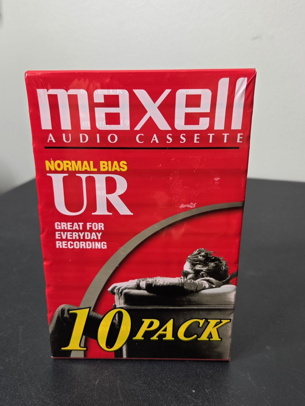Maxell UR 90 Audio Cassette 10-Pack - Red
